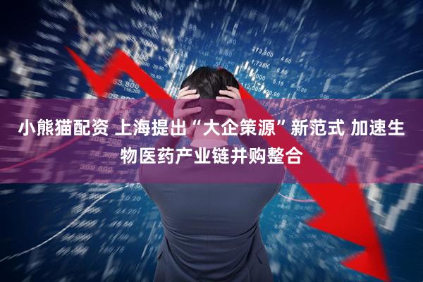小熊猫配资 上海提出“大企策源”新范式 加速生物医药产业链并购整合