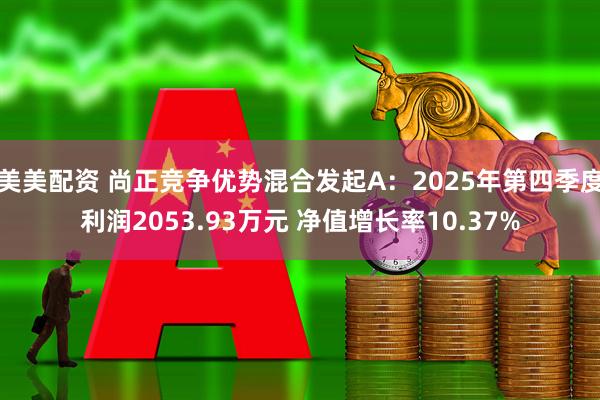 美美配资 尚正竞争优势混合发起A：2025年第四季度利润2053.93万元 净值增长率10.37%
